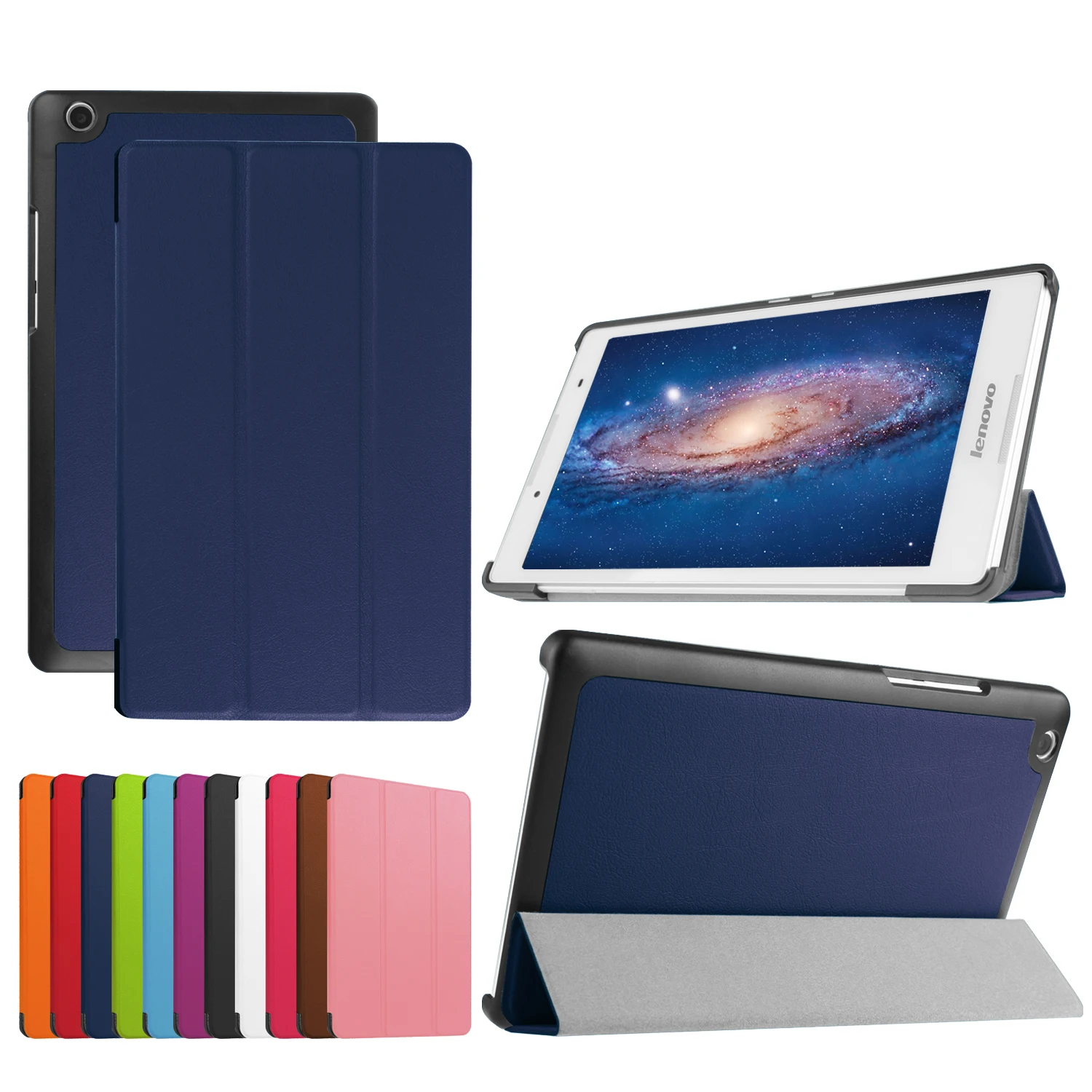 

For Lenovo tab 3 8.0 Model TaB 3 -850F / 850M tablet case for lenovo tab 2 A8-50 A8 50 8.0 inch Case+Film+Stylus Pen