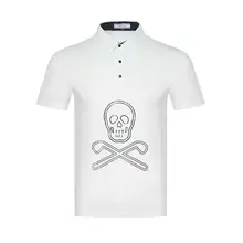 Новая мужская метка с черепом Lona Тренировка по гольфу футболки летние быстросохнущие с круглым вырезом спортивные короткие футболки 5 цветов на выбор