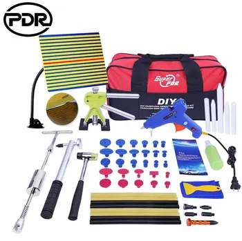 

PDR Tools kit Paintless Dent Repair Tools set Dent Removal Dent Puller Reflector Board Puller Tabs Glue Gun hand tools