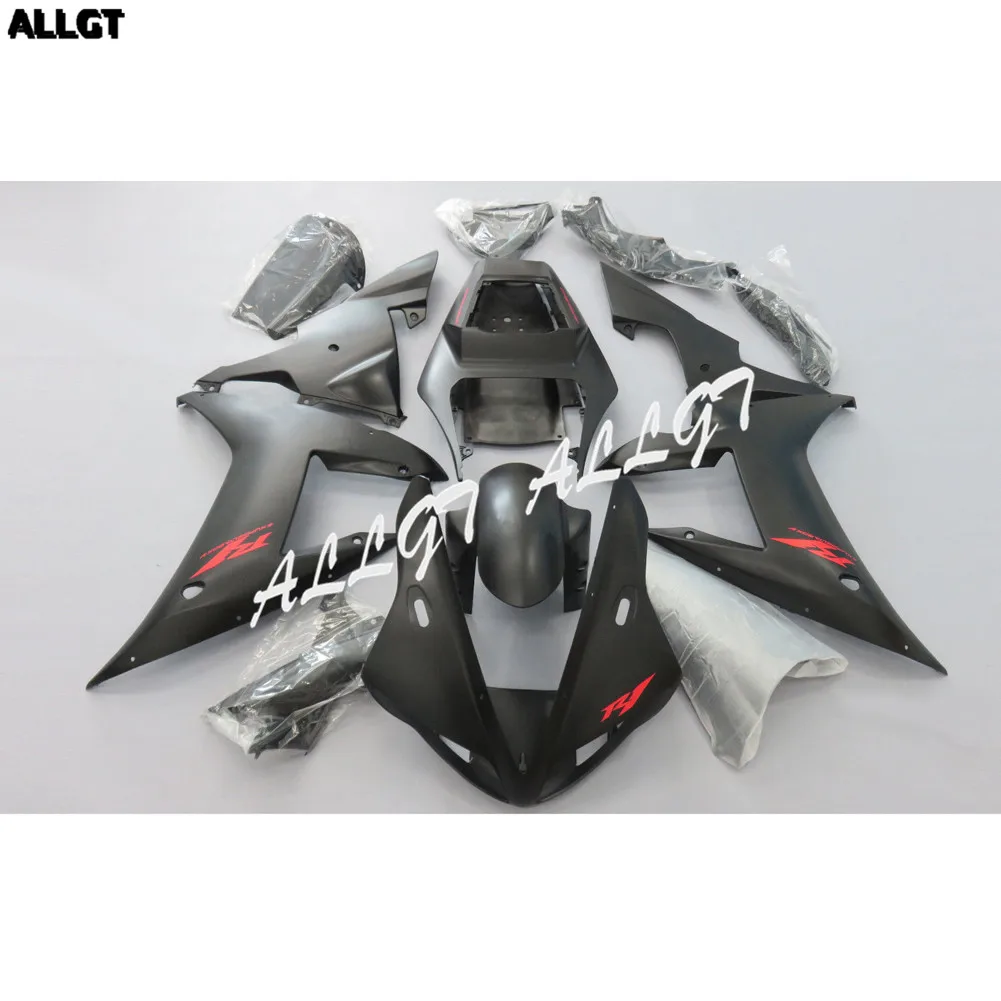 

Red Words Black ABS Pre-drilled Fairing kit Bodywork for Yamaha YZF R1 2002 2003