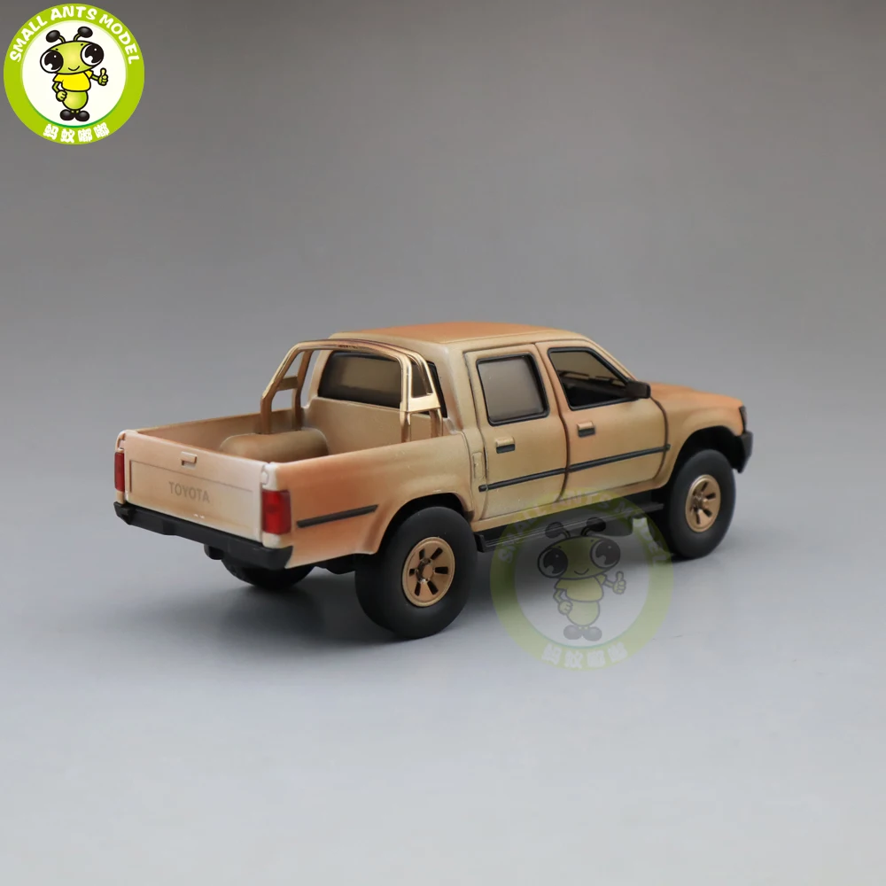 1/32 Jackiekim Hilux грузовик пикап с анти-ствол танка литая металлическая Модель автомобиля игрушки Дети Звук освещение подарки