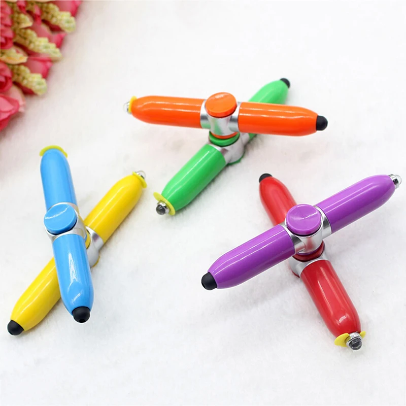 Новое поступление Спиннер ручка Multi-function Spinner Toy Ball Pointpen светодиодный свет снимает стресс