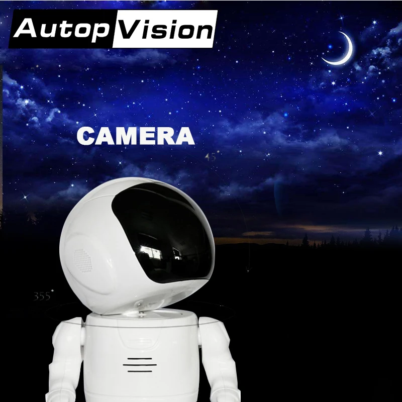 A180 Fashion Robot shape wifi camera support phone control Head Turn support  phone remote viewing Spaceman astronaut toy camera