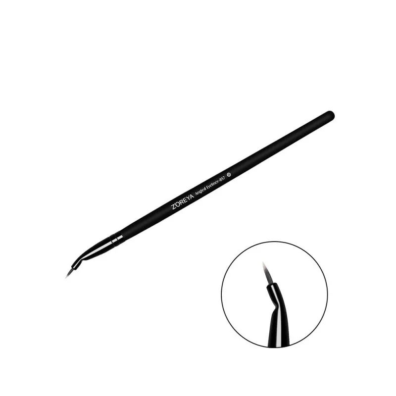 

Bend Eye Makeup Brushes Black Wooden Superfine Nylon Eyeliner Brush