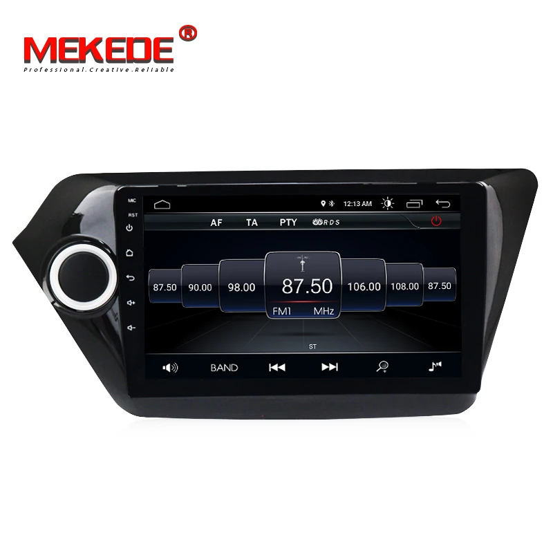 Perfect Lowest price quad core processor android 8.1 car gps dvd player for Kia K2 Rio 2012-2015 car radio multimedia  wifi bluetooth 3