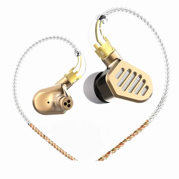 

SENFER DT8 2BA+2DD Hybrid In Ear Earphone HIFI DJ Metal Running Sports Earplug Earbuds With Detachable MMCX Cable