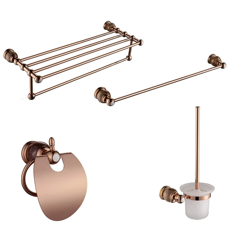 Lujo PVD gold oro rosa de color de bronce y mármol conjuntos de