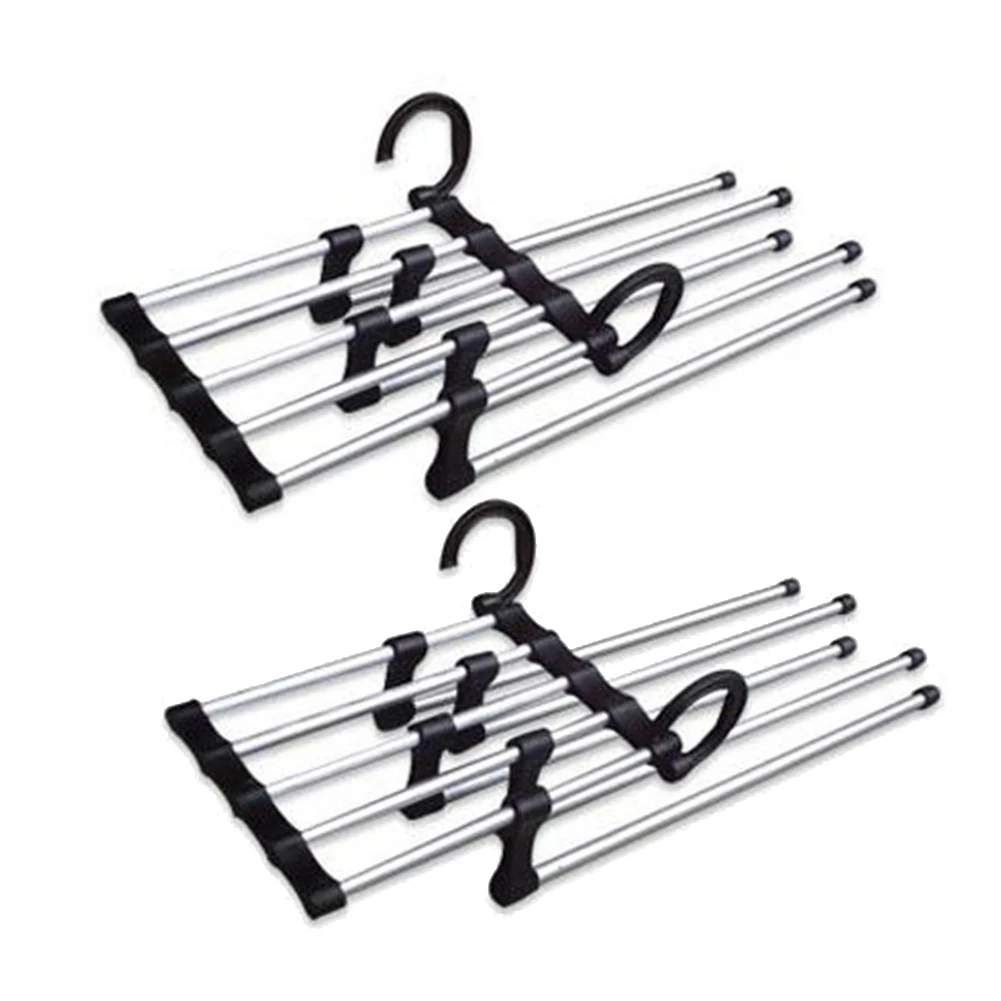 

Closet Rack Trousers Pants Rack Pants Hanger Organizer Scarf Multiple Layer Clothing With Belt Jeans Tie Adjustable
