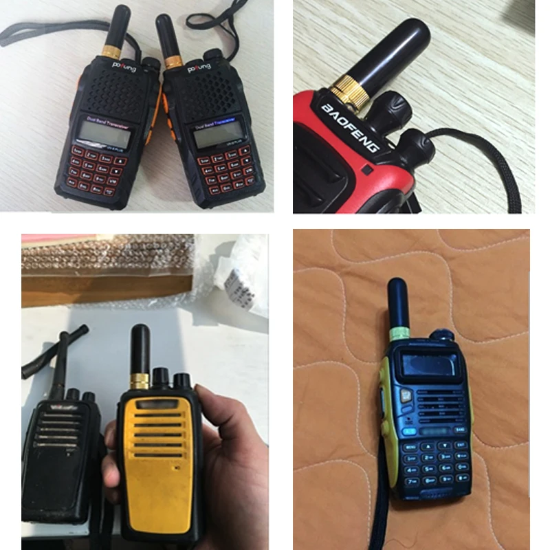 5 шт. Baofeng иди и болтай Walkie Talkie “иди и алмазов SRH805S VHF Любительская рация SMA-F короткая антенна для Baofeng UV-5R BF-888S UV-82 GT-3 H777 двухстороннее радио