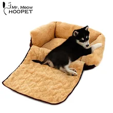 Hoopet кровать для собаки, домашнего питомца мягкий диван коврик зимние теплые Складной Собака Щенок Кот спальная подушка Высокое качество питомник моющиеся товаров для домашних животных