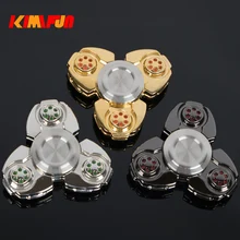 3 цвета ручной Спиннер вращающийся, EDC спин из нержавеющей стали на заказ подшипник уменьшить давление Спиннер игрушки долгое время тяжелый баланс подарок