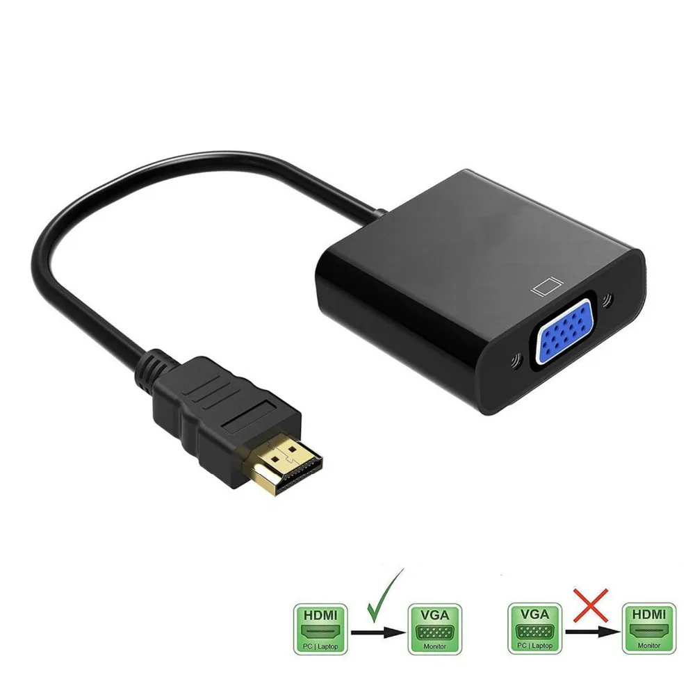 HDMI к VGA аудио кабель адаптер HDMI к VGA конвертер для HD 1080P кабель для HDTV PS3 xbox