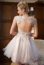 Süße 15 Jahr Sheer Weiße Kurze Sexy Backless Ballkleid Appliques Nach Maß abendkleid Homecoming Kleider Cocktailkleider