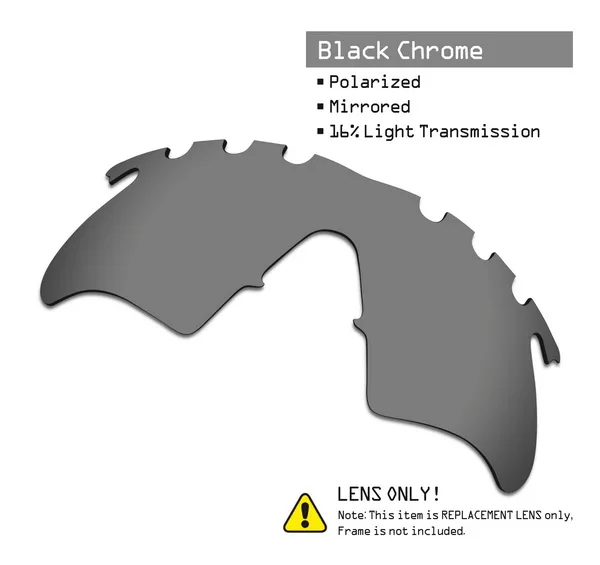 SmartVLT поляризованные Сменные линзы для солнцезащитных очков с вентиляционным нагревателем - Цвет линз: Black Chrome