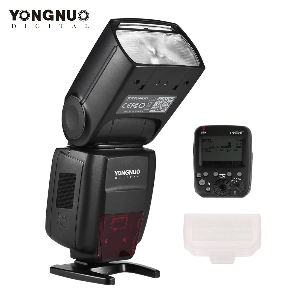

YONGNUO YN686EX-RT 5600K TTL Wireless Flash Speedlite Flash Trigger Transmitter White Flash Speedlite Diffuser for Canon Camera