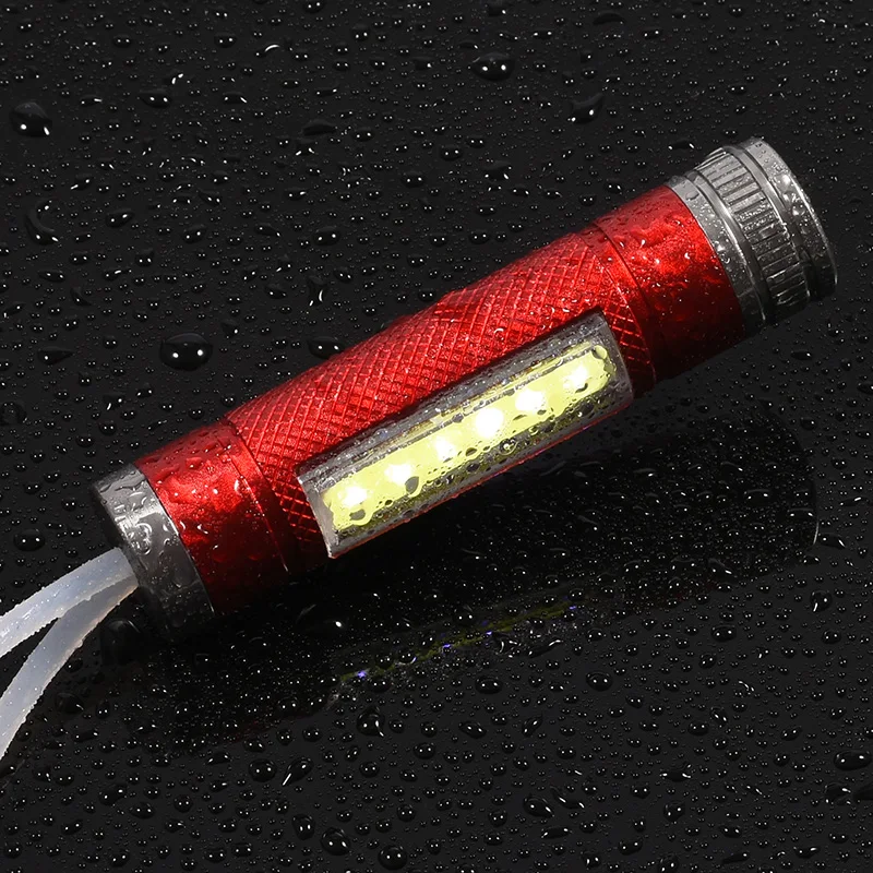 Coba брелок флэш-светильник мини-фонарь cob многофункциональный ключ светильник вспышка светильник для велосипеда светодиодный светильник с батареей AAA