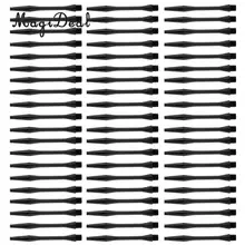 Magiideal 60 шт. 54 мм резьба пластик повторно рифленая Дротика стебли валы черный