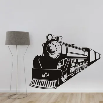 

Creative Train Pattern Wall Stickers Cartoon Train Actuate Wall Decal for Home Decoration 8367