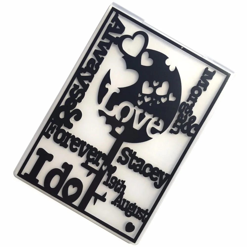 (5.8x4.1 inch) Emboss stamps Love Marrage Plastic Embossing Folder For DIY making shading paper | Дом и сад