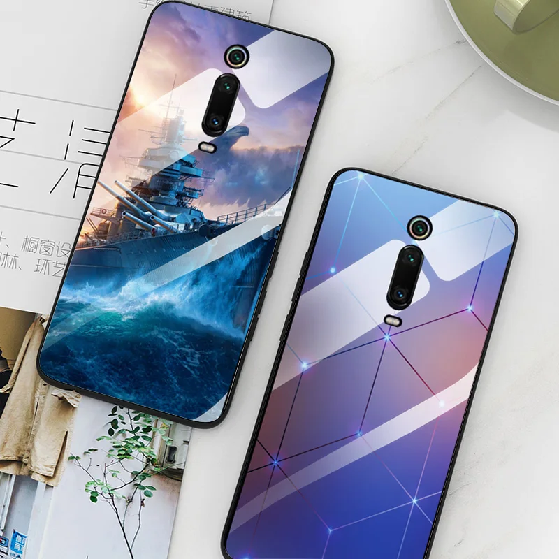 Чехол YOUVEI для телефона Coque Xiaomi Redmi K20 чехол из закаленного стекла окрашенный