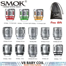 Original Smok TFV8 Baby Coil Q2 M2 T8 T12 Strip X4 T6 Mesh For SMOK TFV8 BIG BABY TFV12 Baby Prince Tank Fit For Smok Mag X Priv Original Smok TFV8 Baby Coil Q2 M2 T8 T12 Strip X4 T6 Mesh For SMOK TFV8 BIG BABY TFV12 Baby Prince Tank Fit For Smok Mag X Priv