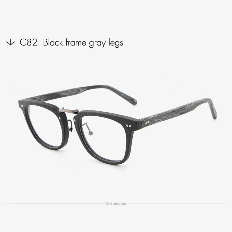Toketorism трендовые оптические очки из Искусственного Дерева, оправа для мужчин и женщин, винтажные ацетатные очки 520 - Цвет оправы: C82