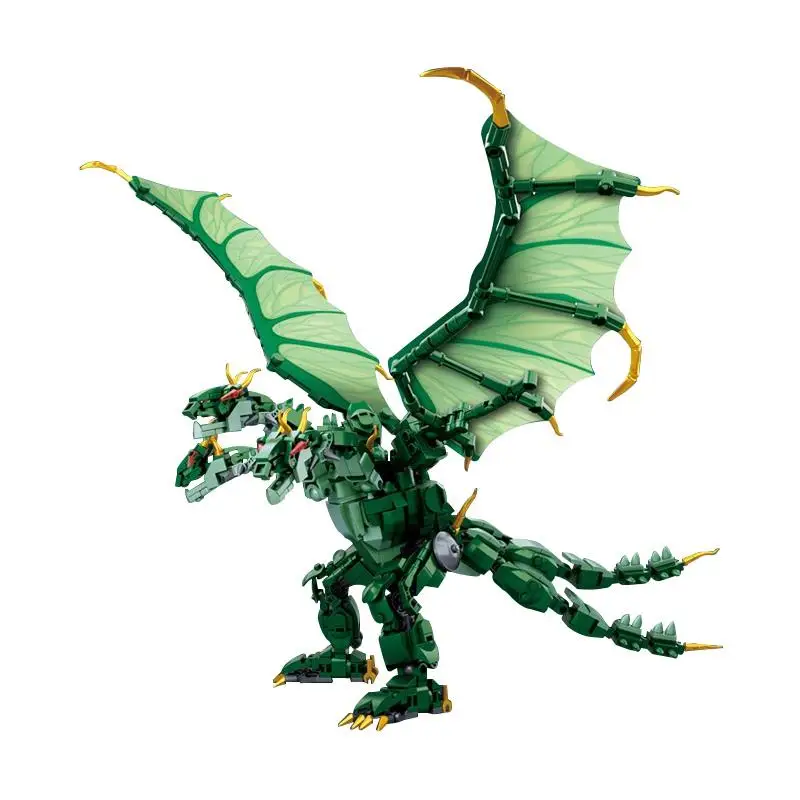 

672pcs Diy Moive King Of The Monsters Figures King Ghidrah Building Blocks Toys Children Compatible Sermoido