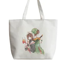 Карта Captor Sakura Li xiaoland friends сюжеты из японского аниме Tote сумки Сумка для покупок с персонажем из мультфильма школьная сумка AN165