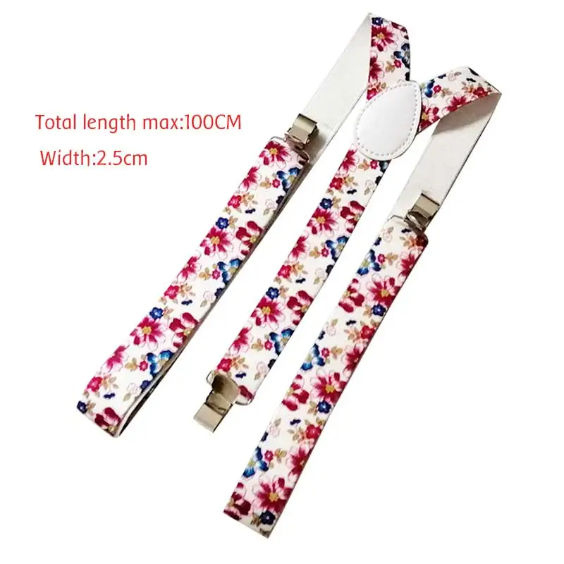 Новое поступление для мужчин подтяжки для женщин с бабочкой 2,5 Ширина 3 зажимы Подвески Brace Регулируемый эластичный Y назад ж - Цвет: Braces