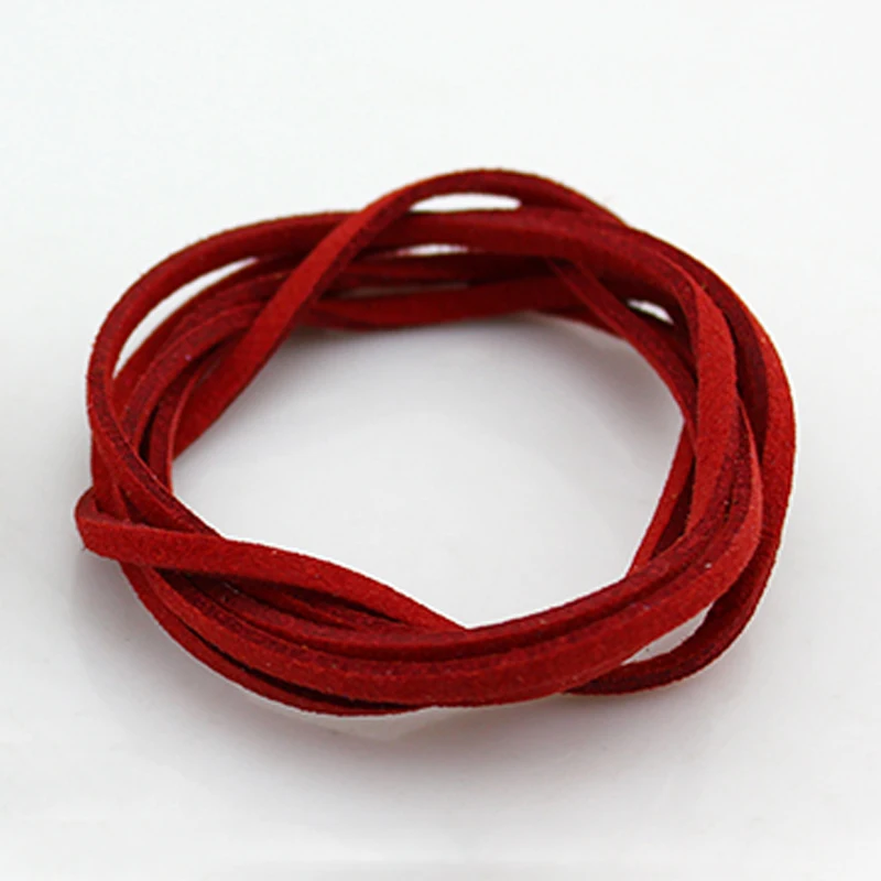 1 м 2.6 мм корейский бархат кожаный шнур Строка Веревка Нитки Винтаж согласно декоративные веревки для DIY Craft браслет ожерелье