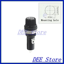 6x30 держатель предохранителя Мини-предохранитель блок держатель предохранителя Панель Крепление держатели предохранителей для 6*30 мм цилиндрическое стекло трубка/керамический предохранитель