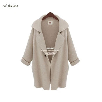 

Winter Girl Clothes Knit Lapel Long Sleeve Sweater Coat Thicken Warm Children's Wear15-20 Y Child Quality Clothing 2019 Hot Sal