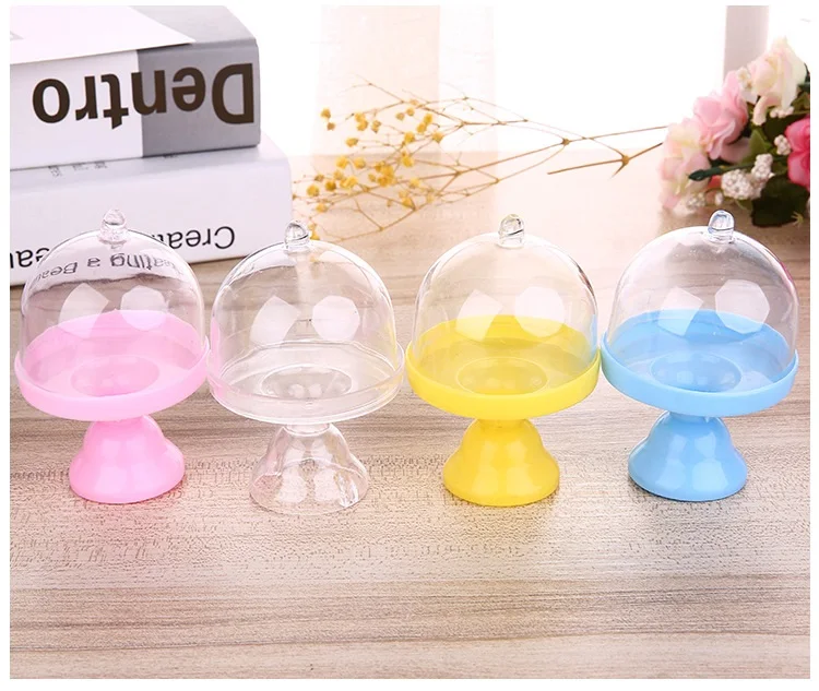 

Mini Cupcake Stand Plastic Wedding Candy Favor Boxes Cake Box Birthday Cake Stand W8782