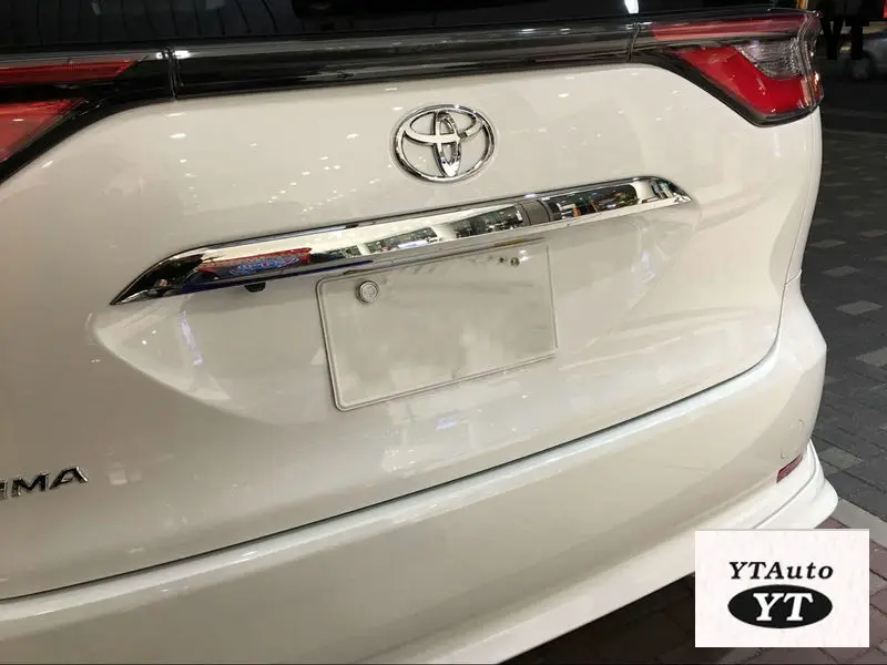 Обшивка багажника автомобиля наклейка на заднюю дверь для toyota estima previa 2014 ABS chrome 1