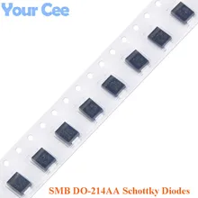 100 шт. SMB DO-214AA SMD диод Шоттки SK54 SS24 SS26 SS34 SS36 SS54 SS56 SS210 SS310 SS510 SS2200 SS3200