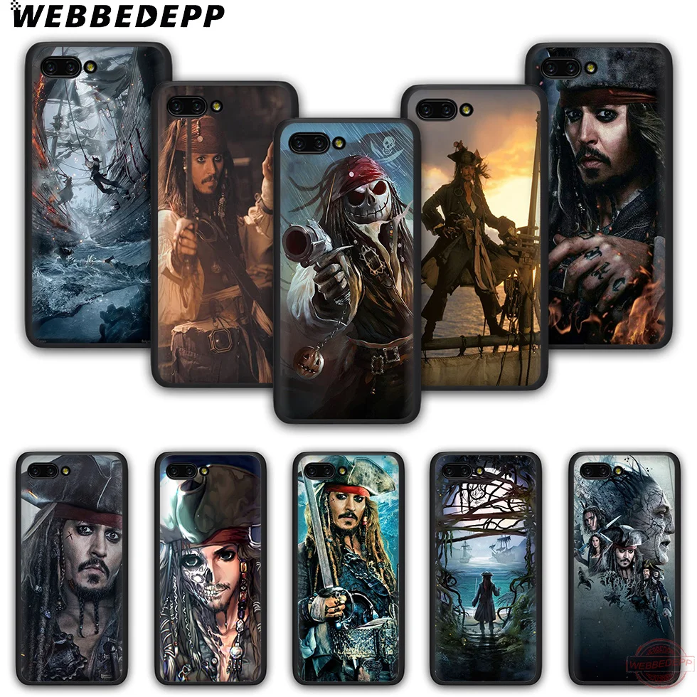 WEBBEDEPP капитан Джек чехол для телефона из ТПУ с принтом Honor 6A 7A 2 ГБ/3 ГБ Pro 7C 7X 8X 8C 9 10