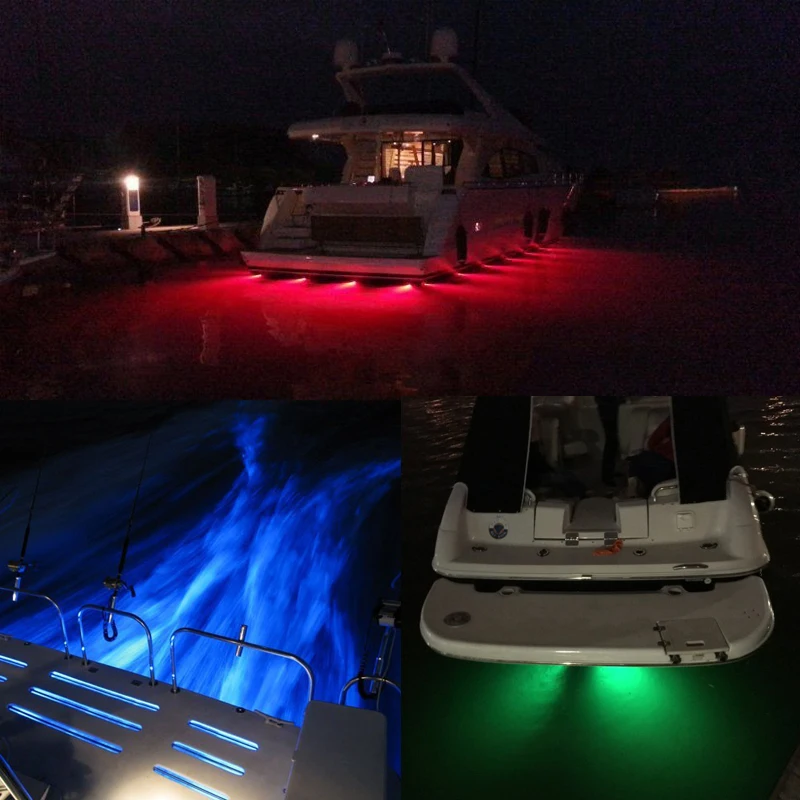 Морской части 27 Вт Светодиодный подводный дренажный прожектор ing RGB подводный морской свет без сверления отверстие светодиодный дренажный прожектор/yacht light