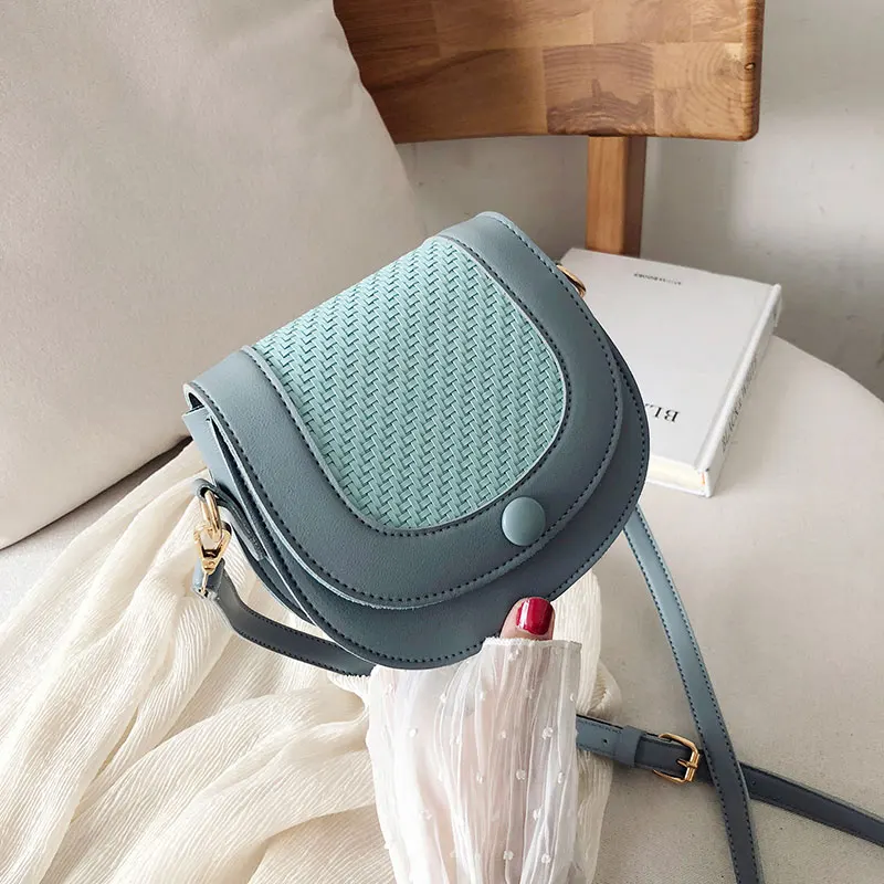 

Girl 2019 New Summer Westernized Single Shoulder Baggage Korean Edition Fashion Leisure Girl Slanting Saddle Bag