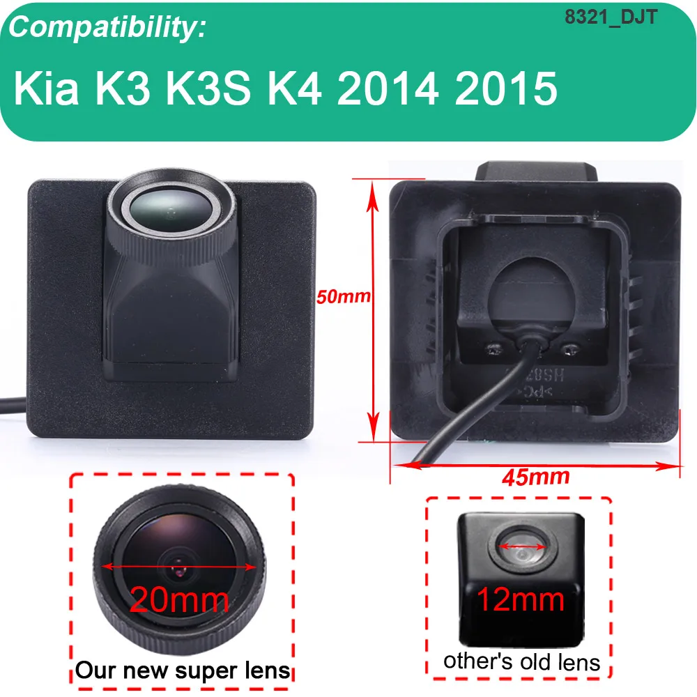 Ночного видения HD CCD 1280*720 пикселей 20 мм объектив резервного копирования заднего вида Автомобильная камера для Kia k3 k3S K4 парковка caer caemra водонепроницаемый