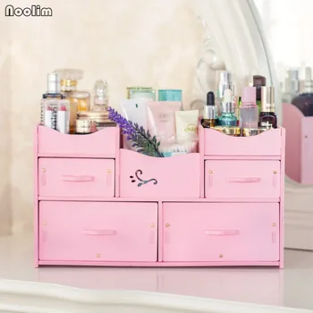 

NOOLIM Plastic Makeup Organizer Waterproof Cosmetic Container Jewelry Container for Cosmetic High-capacity Make Up Storage Case