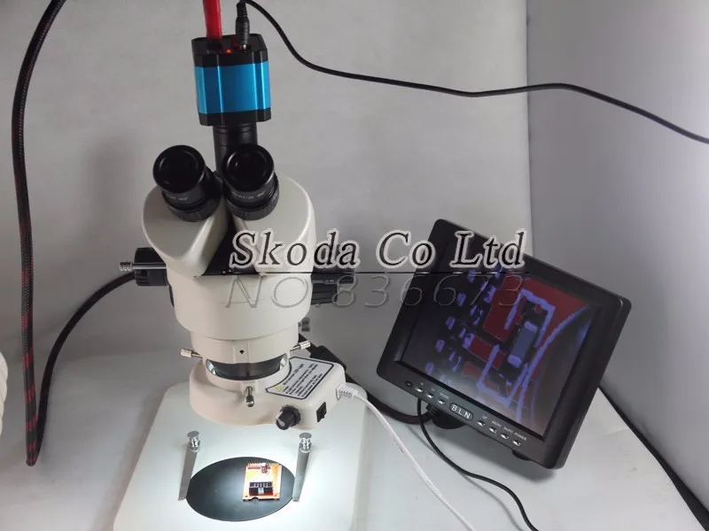 Continuous zoom binocular visual14 90x Trinocular stereo