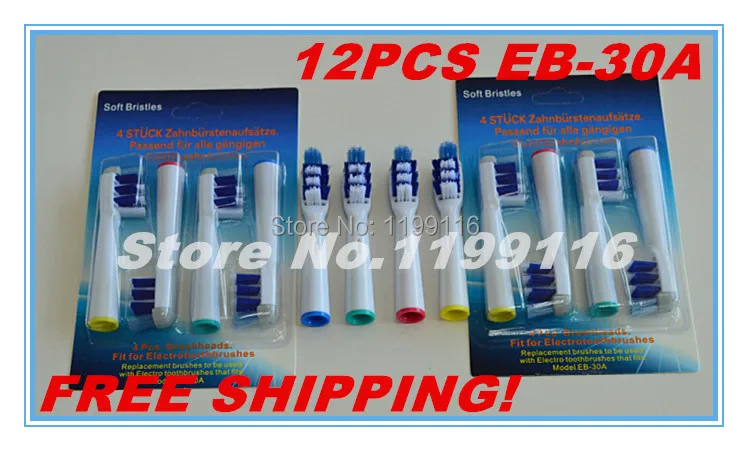 12x replacement electro toothbrush heads for Braun Trizone Vitality Oral-B EB-30A/EB30A Electric Free shipping |