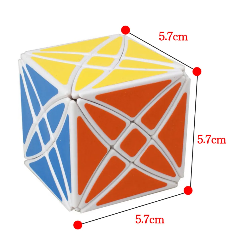 Yklworld 8 оси шестигранника Magic Cube цветочный Рекс Скорость Поворотная головоломка, магический куб подарок для детей Прямая(S0
