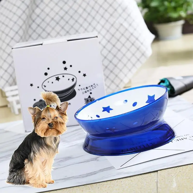 

Pet Tilted Bowl Water Dispenser Food Dish Feeder Drinker Dogs Pet Bowl Anti-slip Cat Dish Tilted Pet Feeder For Most dog Cats