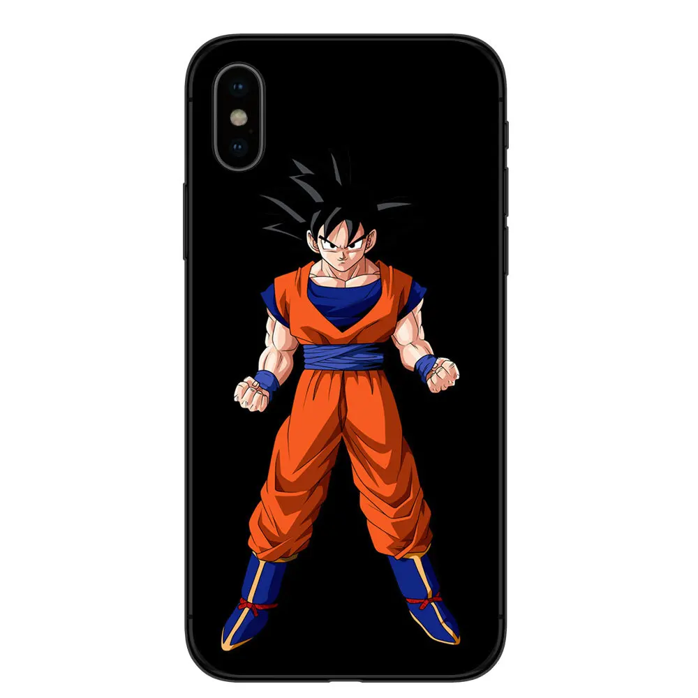 Dragon Ball Z Super DBZ Goku Fashion Coque для iPhone X XR XS MAX 8Plus 8 7Plus 7 6 6s plus 5s SE мягкий чехол для телефона ТПУ чехол Капа