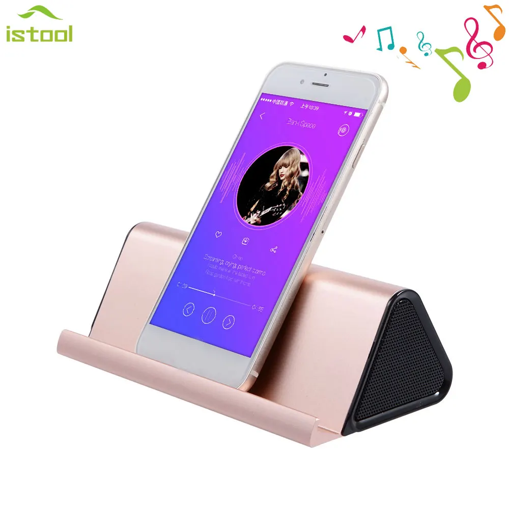 Bluetooth Speaker Portable Stereo Smartphone Holder Subwoofer Wireless