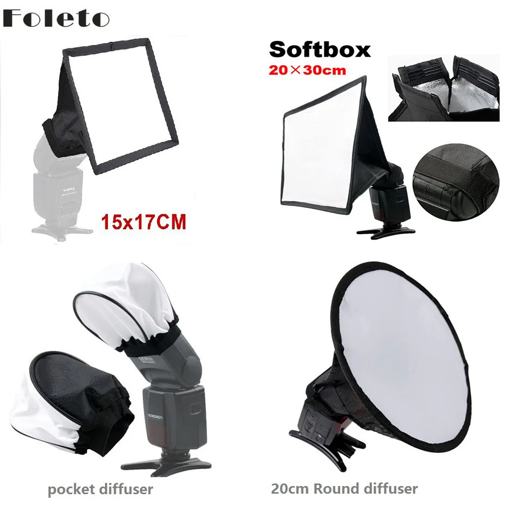 speedlite flash light diffuser softbox