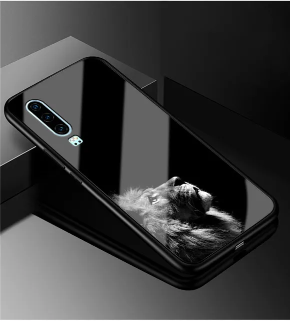 E для huawei P30 чехол P 30 стеклянный жесткий чехол для huawei P30 Pro Чехол P30Pro закаленный крутой модный для huawei P30 Lite P30Lite - Цвет: 2