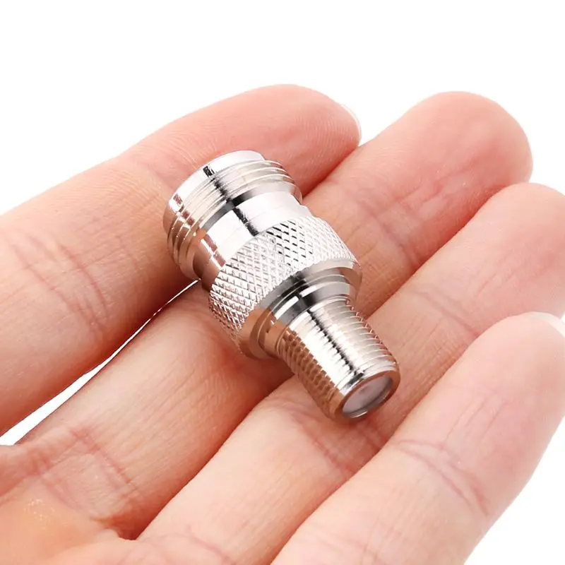 F Type Female Jack to N TYPE Female Plug Straight Adapter RF Connector Converter