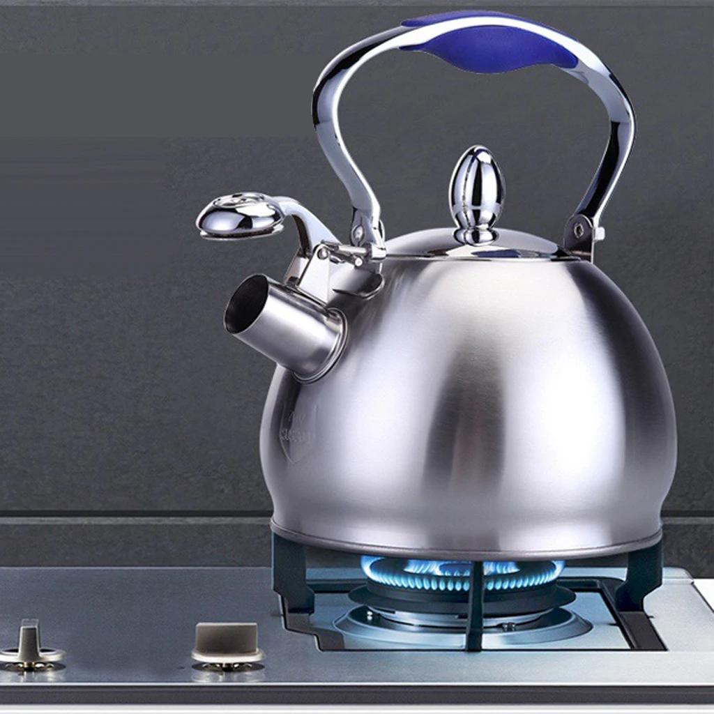 Tea Kettle Whistling Tea Kettle Teapot Design Quick Boiling Rust Resistant Durable Stainless Steel Whistle Stove Top Pot Teaware